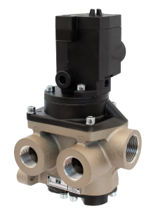 ROSS Controls 27 Series 4/2 solenoid pilot poppet valve, 1/2 inch BSPP, 24 VDC