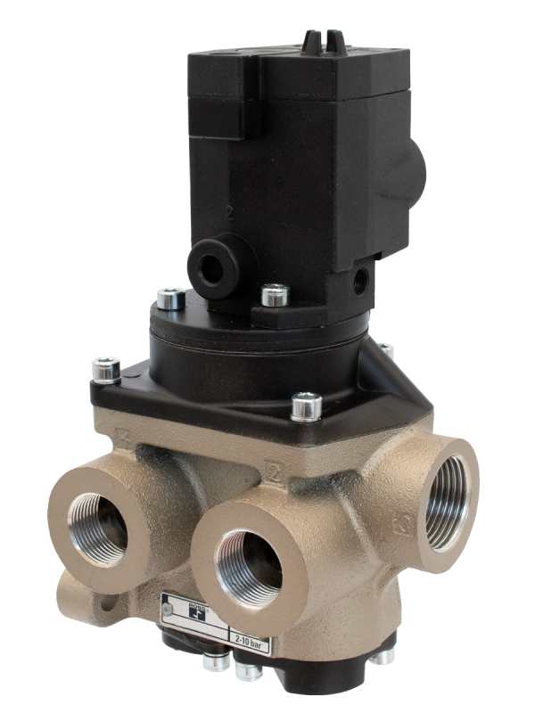 ROSS Controls 27 Series 4/2 solenoid pilot poppet valve, 1/2 inch BSPP, 24 VDC